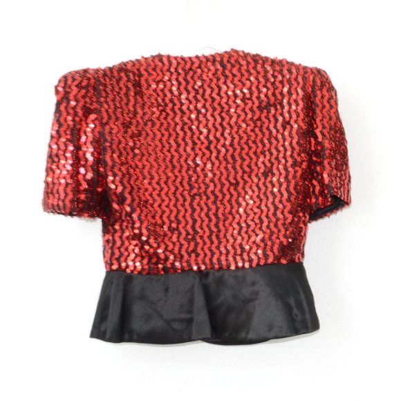 Barbara Chodos for Michael Marcella Sequin Top Vintage 80's Size 8 - Picture 5 of 9